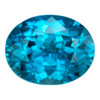 11.33 Carat Vivid Blue Zircon Gem, Oval Cut, 14.4 x 11.3 mm | Center Stone for Custom Ring | $5,749