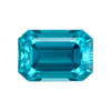 3.00 Carat Vivid Blue Zircon Gem, Octagon Cut, 8.4 x 5.8 mm | Collector Gemstone | $1,032