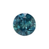 0.88 Carat Weight Teal  Sapphire Fine Gemstone, Round Shape, 5.5 mm| $1325