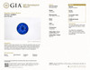 3.06 Carat Rich Royal Blue Sapphire Gem, GIA Cert, Round Cut,  8.05 x 5.72 mm