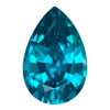 4.09 Blue Zircon Pear 11.7 x 7.7 mm