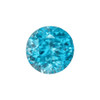 1.15 Carat Blue Zircon Gem, Round Cut, 5.7 mm