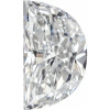 lab diamond in half moon cut calibrated sizes