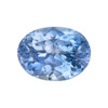 2.16 Carat Sky Blue Sapphire Gem, GIA No Heat Oval Cut, 8.55 x 6.4 x 4.75 mm
