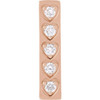 14K Rose 1/5 CTW Natural Diamond Pendant