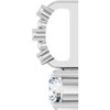 Sterling Silver 1/4 CTW Natural Diamond Charm/Pendant