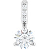 Platinum 1/4 CTW Natural Diamond Pendant