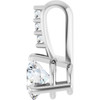Platinum 1/4 CTW Natural Diamond Pendant