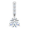 14K White 1/5 CTW Natural Diamond Pendant