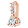 14K Rose 1/5 CTW Natural Diamond Pendant