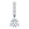 Sterling Silver 1/10 CTW Natural Diamond Pendant