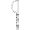 Platinum 1/8 CTW Natural Diamond Horseshoe Charm/Pendant