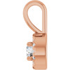 14K Rose 1/8 CTW Natural Diamond Halo-Style Pendant