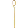 14K Yellow .05 CTW Natural Diamond Engravable Bar Pendant