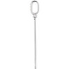 14K White .05 CTW Natural Diamond Engravable Bar Pendant