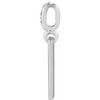 Platinum .02 CTW Natural Diamond Engravable Pendant