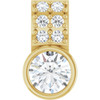 14K Yellow 1/4 CTW Lab-Grown Diamond Pendant
