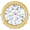 14K Yellow 1/4 CTW Natural Diamond Hidden Halo Pendant 