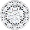 Sterling Silver 1/3 CTW Natural Diamond Halo-Style Pendant