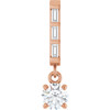 14K Rose 1/4 CTW Natural Diamond Pendant