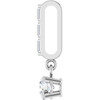 Sterling Silver 1/4 CTW Natural Diamond Pendant