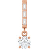 14K Rose 3/8 CTW Natural Diamond Pendant