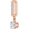 14K Rose 3/8 CTW Natural Diamond Pendant