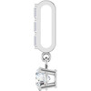 Platinum 3/8 CTW Natural Diamond Pendant