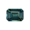 1.24 Blue Green Sapphire Emerald 7 x 5.1 mm