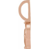 14K Rose .015 CT Natural Diamond Water Element Charm/Pendant
