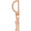 14K Rose .015 CT Natural Diamond Fire Element Charm/Pendant
