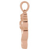 14K Rose .03 CTW Natural Diamond Serpent Pendant