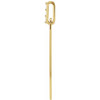 14K Yellow .05 CTW Natural Diamond Engravable Bar Pendant