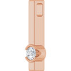 14K Rose 1/10 CTW Natural Diamond Bar Pendant