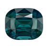 5.57 Blue Green Sapphire Cushion 10.48 x 8.76 x 6.17 mm
