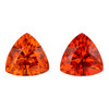 3.69 Orange Spessartite Trillion 7.6 x 7.6 mm