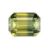 2.02 Carat Green Sapphire Gem, Octagon Cut, 8.1 x 6.1 mm, Unheated GIA