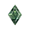 1.04 Carat Vivid Medium Open Green Sapphire Fancy Cut Gemstone, 8.5 x 5.8 mm