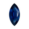 1.13 Carat Blue Sapphire Gem, Marquise Cut, 10 x 4.8 mm