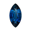 1.35 Carat Blue Sapphire Gem, Marquise Cut, 10 x 5.1 mm