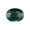 1.35 Carat Blue Carat Green Sapphire Gem, Oval Shape, 7.5 x 5.7 mm