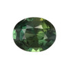 1.54 Carat Green Sapphire Gem, Oval Shape, 7.7 x 6.2 mm