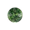 1.15 Carat Green Sapphire Gem, Round Shape, 6 x 6 mm