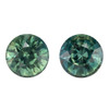 3.26 Carat Green Sapphire Gem, Round Shape, 6.5 x 6.5 mm