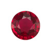1.34 Carat Bright Vivid Red Ruby Round Cut for Custom Pendant or Ring - $10,879