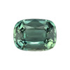 1.61 Carat Vivid Medium Open Teal Blue Green Sapphire Cushion Cut Gemstone, 7.6 x 5.7 mm