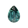 1.02 Carat Vivid Medium Blue Green Sapphire Pear Cut Gemstone, 7.5 x 5.5 mm