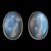 1.43 Carats Matched Blue Sheen Moonstone Gems, Oval Shape,7 x 5 mm - $111