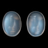 2.24 Carats Matched Blue Sheen Moonstone Gems, Oval Shape,8 x 6 mm - $212