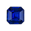 2.09 Blue Sapphire Emerald 7.2 x 7.2 mm